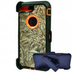 Premium Camo Heavy Duty Case with Clip for iPhone 8 Plus / 7 Plus / 6S Plus / 6 Plus (Grass Orange)